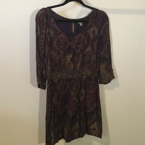 ecoté 3/4 sleeve mini dress