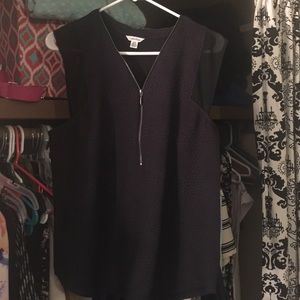 Calvin Klein black Tank w/ Zipper