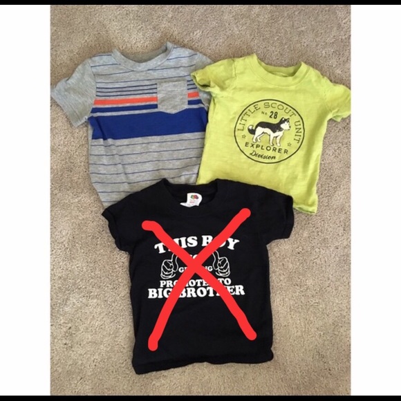 🚫SOLD🚫2 - 18 month old shirts bundle