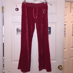 BCBG Maxazria velour track pants