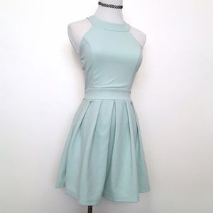 Seafoam green skater dress