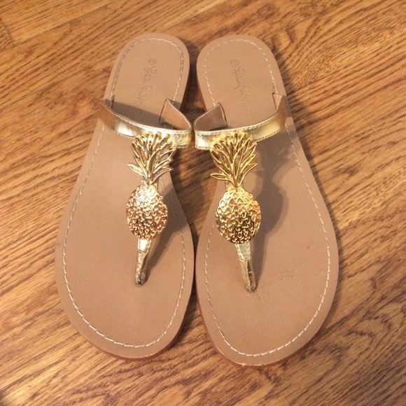 Lilly Pulitzer pineapple sandals