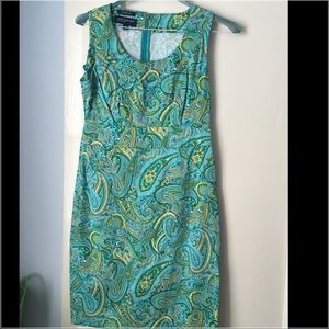 Jones New York paisley sheath dress, size 4