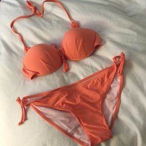 Brand New Women's Peach Bikini Set
