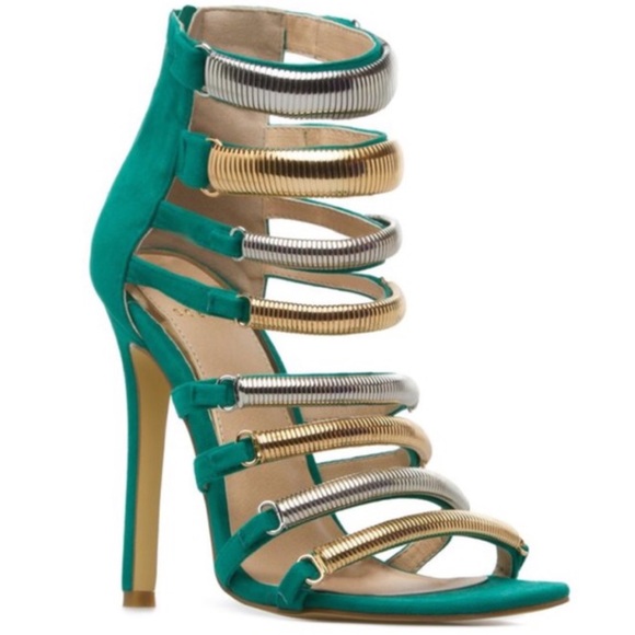 Blue/teal colored shoes