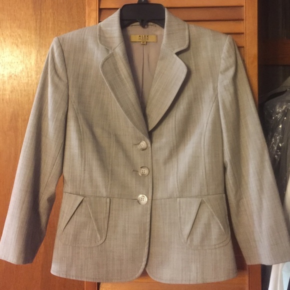Alex Marie Khaki Skirt Suit - Picture 1 of 4