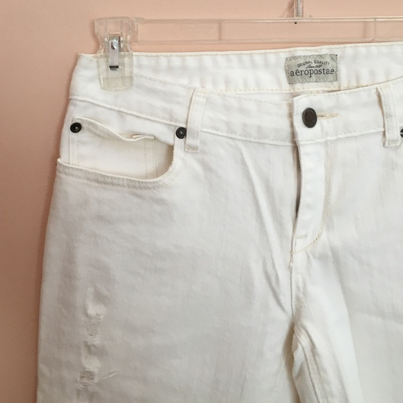 Hollister White Skinny Jeans Size 5/6