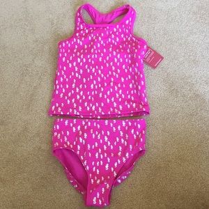 NWT Land's End Pink Seahorse Bathing Suit