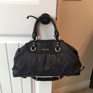 Black Coach Signature Ashley Sabrina Satchel