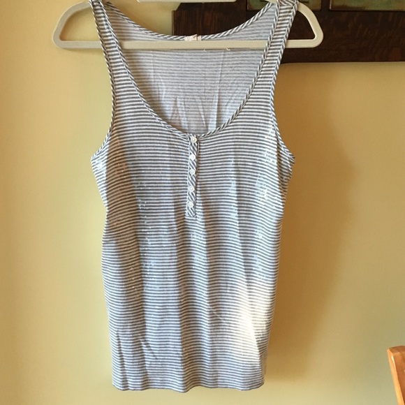 J. Crew striped sequin tank