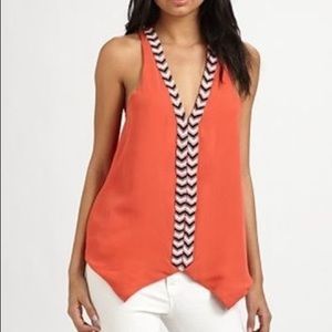 Silk Beaded Parker Tank