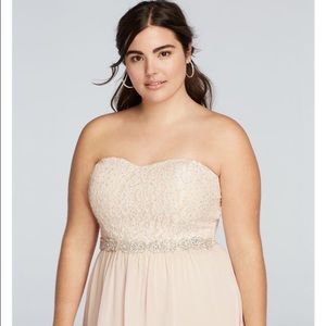 David's Bridal Plus Size Bridesmaids Dress/ Prom