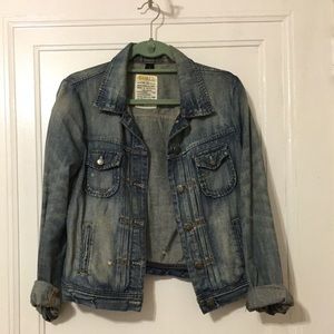 J. Crew Distressed Denim Jacket