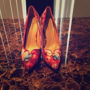 Floral Print Heels