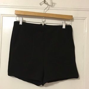Urban Outfitters High-Waisted Black Shorts