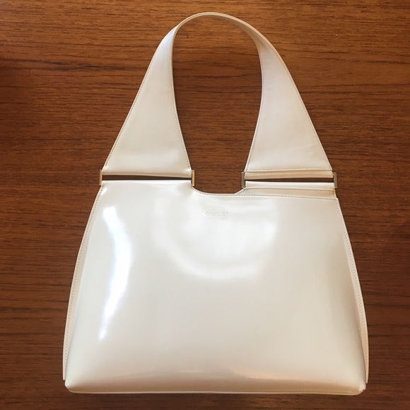 White leather Gucci purse