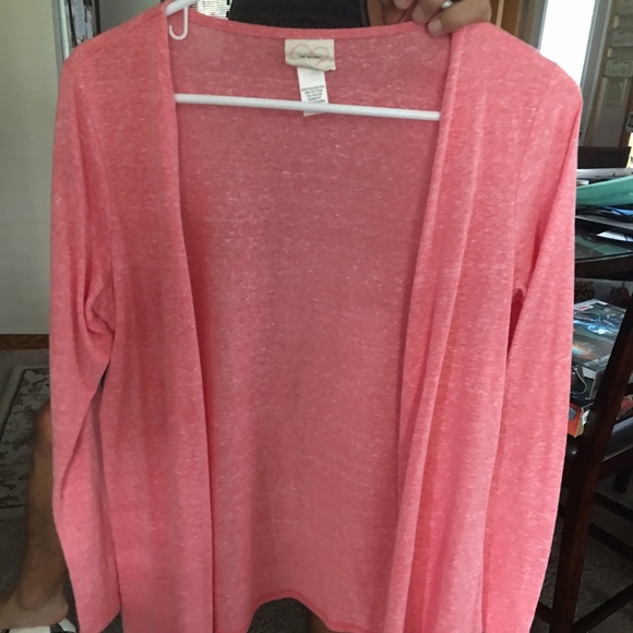 Pink cardigan