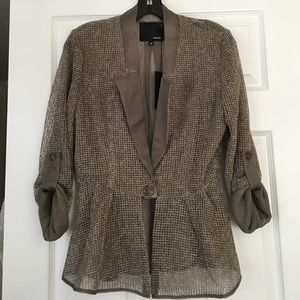 Light gray blazer. Very special and unique piece.