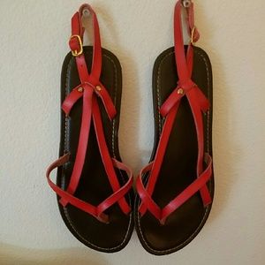 NWOT SO Red Sandals