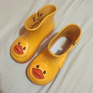 Mini Melissa duck face rain boots