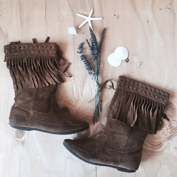 Steve Madden Chestnut Suede Boots - Picture 2 of 4