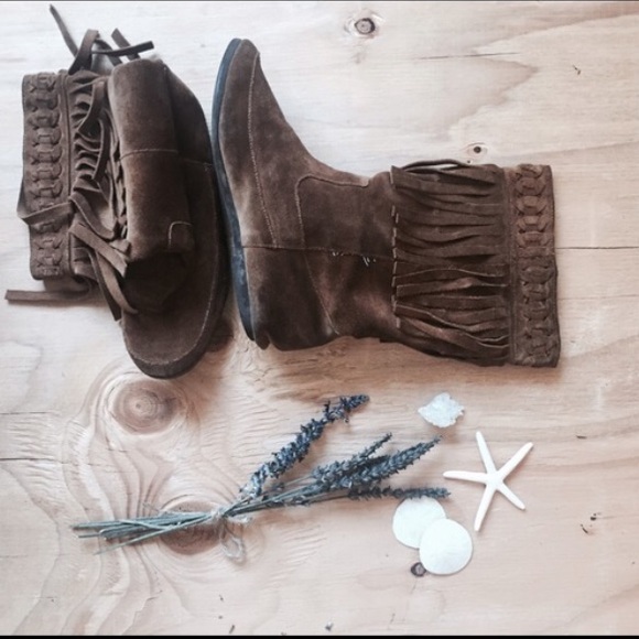 Steve Madden Chestnut Suede Boots - Picture 1 of 4