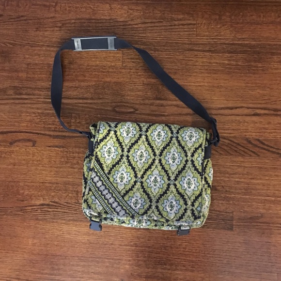Green/Navy Vera Bradley Messenger Bag