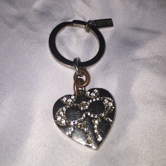 Authentic Coach locket key ring