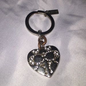 Authentic Coach locket key ring