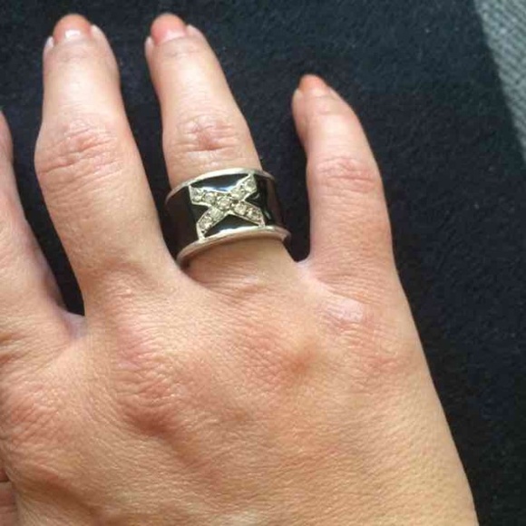 925 Stamp Silver Enamel Ring