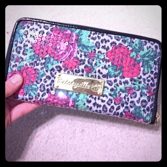 Betsey Johnson sequin wallet