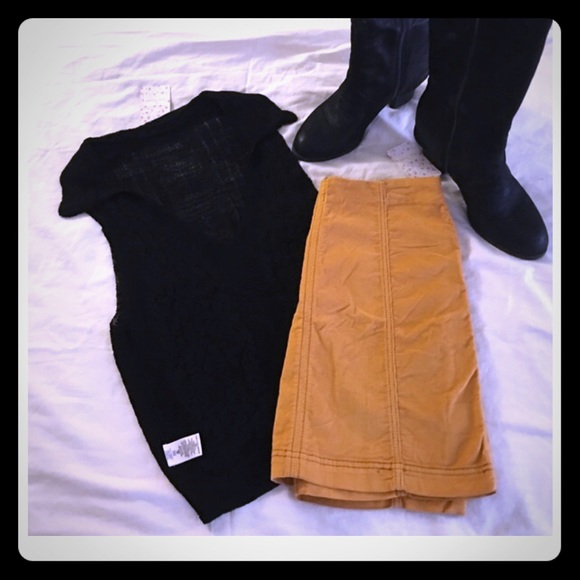 Free People Dresses & Skirts - 🎀🆕 Free People Corduroy Mini Skirt🎀