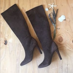 Ralph Lauren Collection Suede Pointed-Toe Boots
