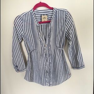 Hollister button down stripped shirt