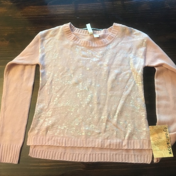 💕High low light pink sweater💕 - Picture 1 of 3