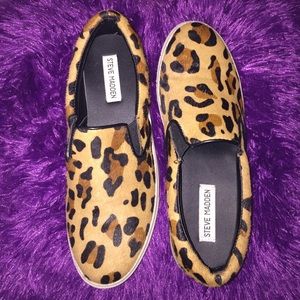 Steve Madden Cheetah Canvas Sneakers