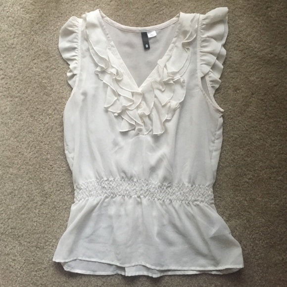 Sheer sleeveless blouse