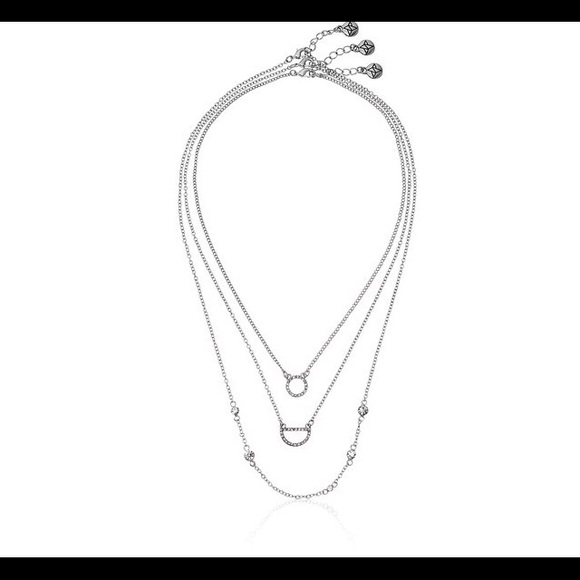 •Little Layers in Silver• Necklace by BCBG - Picture 3 of 4