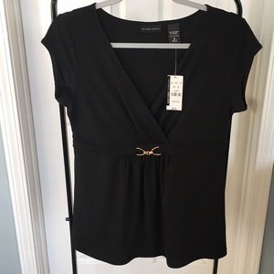 NWT - New York and Company black fitted blouse.