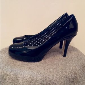 Madden girl black Patent Getta heels