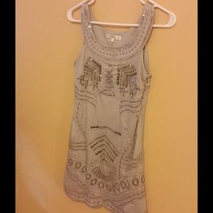 Lucy Paris Silver Cocktail Dress w/ Sequins detail