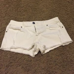 VS white Jean boyfriend shorts