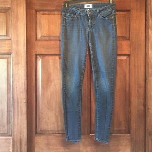 Paige medium wash denim skinny jeans