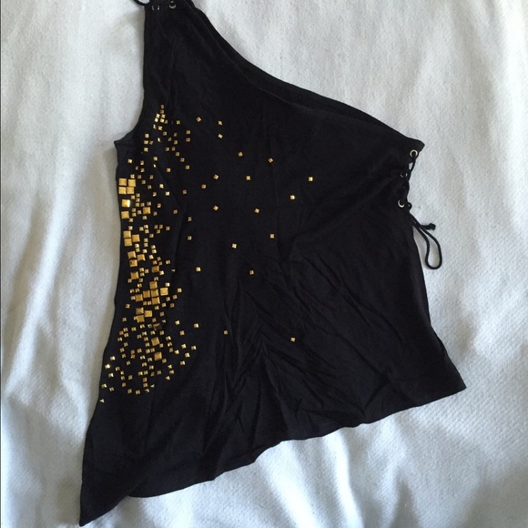 Great Date Night Shirt Black with Gold accents - Picture 2 of 2