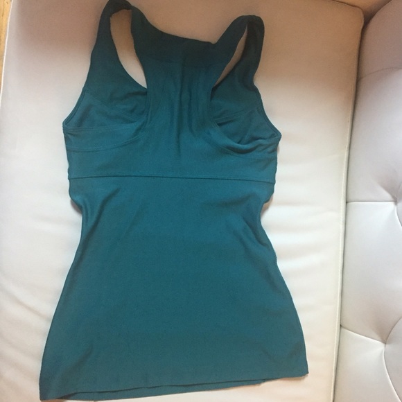 🎉LAST CALL🎉 Work Out Top- Teal - Picture 3 of 4