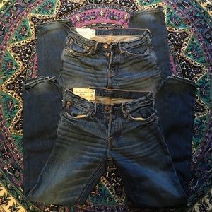 Abercrombie men's/boys jeans 28x30 2 pair