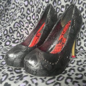 Sweet Skull O Mine Platform Heels