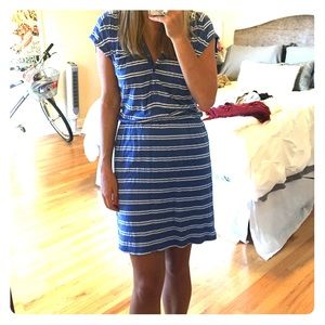 Splendid blue and white striped dress