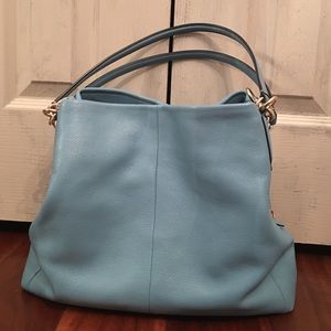 NEW Blue Coach purse