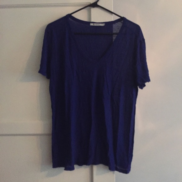 T ALEXANDER WANG COBALY BLUE TEE